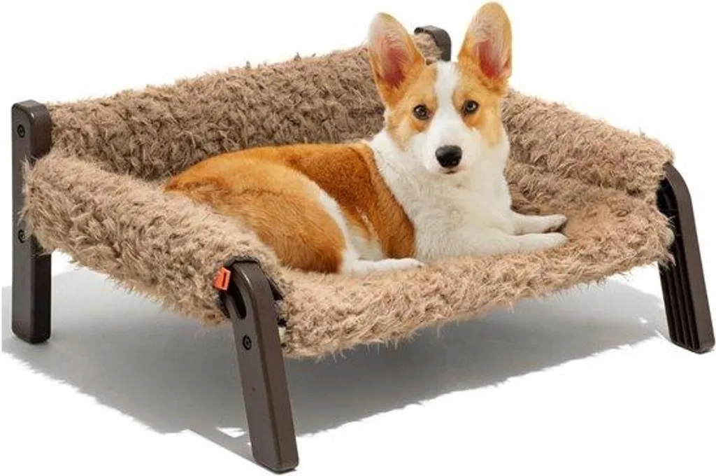 Canapé chien respirant et lavable marron - Sofa confort 61x53x28 cm