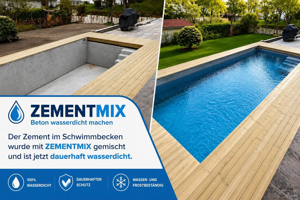 Zementmix 1 Liter – Betondichtmittel für WU-Beton – Beton, Produktbild 