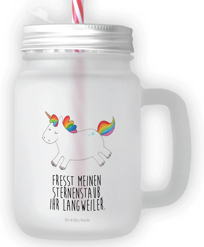 Mr. & Mrs. Panda Cocktailglas Einhorn Happy - Transparent - Produktbild 