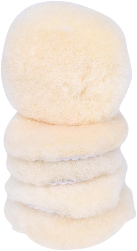 KS Tools Polierpad Lammfell, Ø 80,0mm, 5er Pack, 515.5124