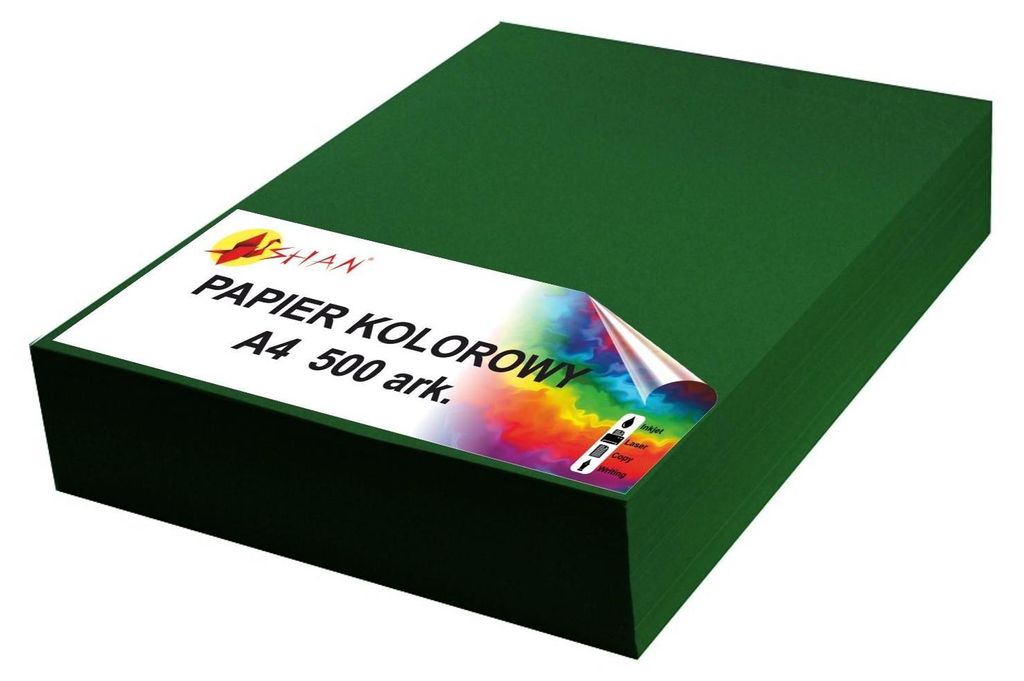 Farbpapier A4 100g dunkelgrün 500 Blatt