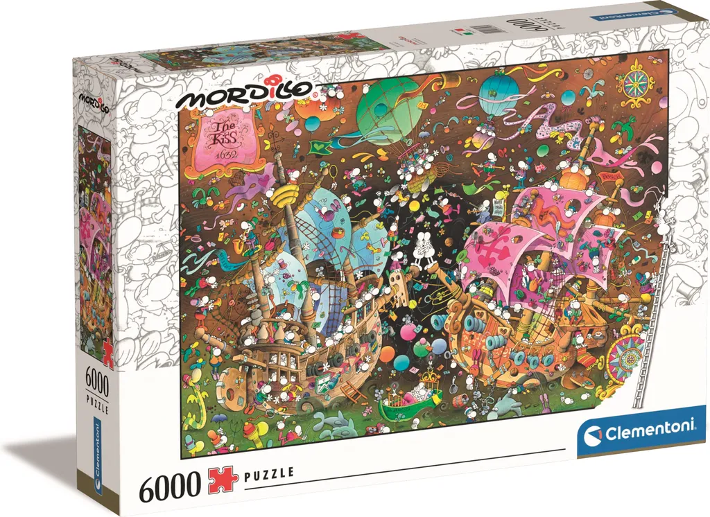 Puzzle Mordillo Le Baiser 6000 pièces Clementoni - Défi Puzzle de Luxe