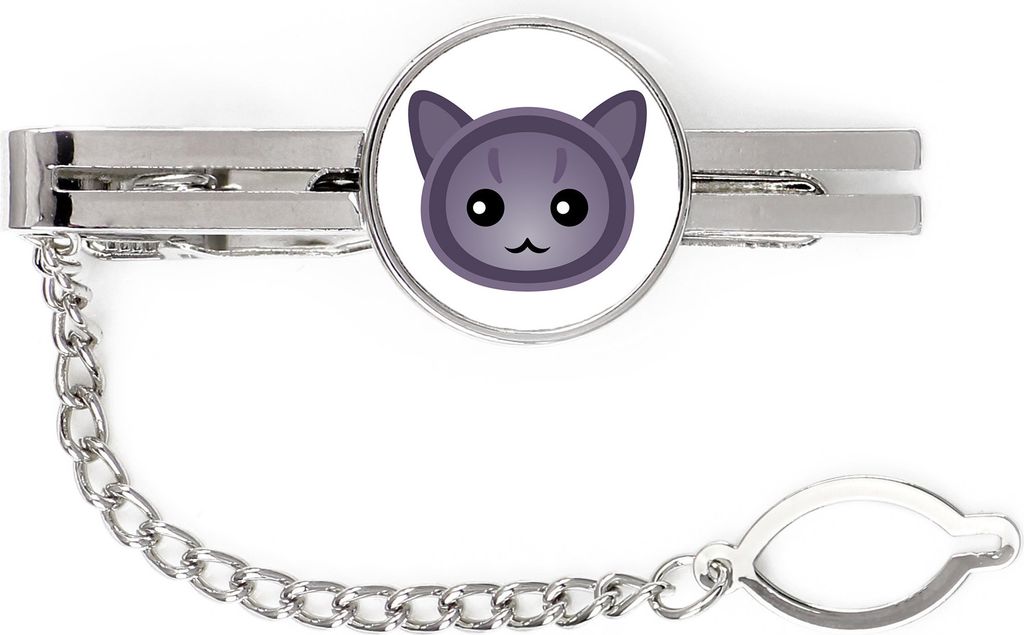 Korat - eleganter Metallschlüsselanhänger von Art-Dog als Geschenk