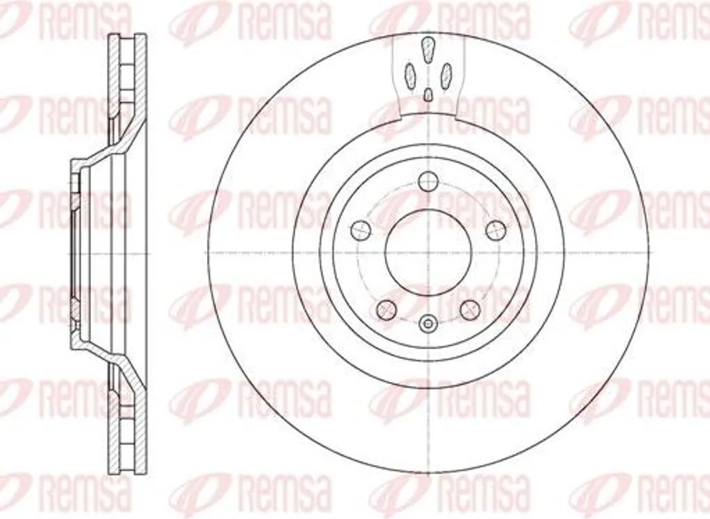 Disque de frein Avant pour Audi A4 A6 REMSA 6942.10 Sécurité Certifiée