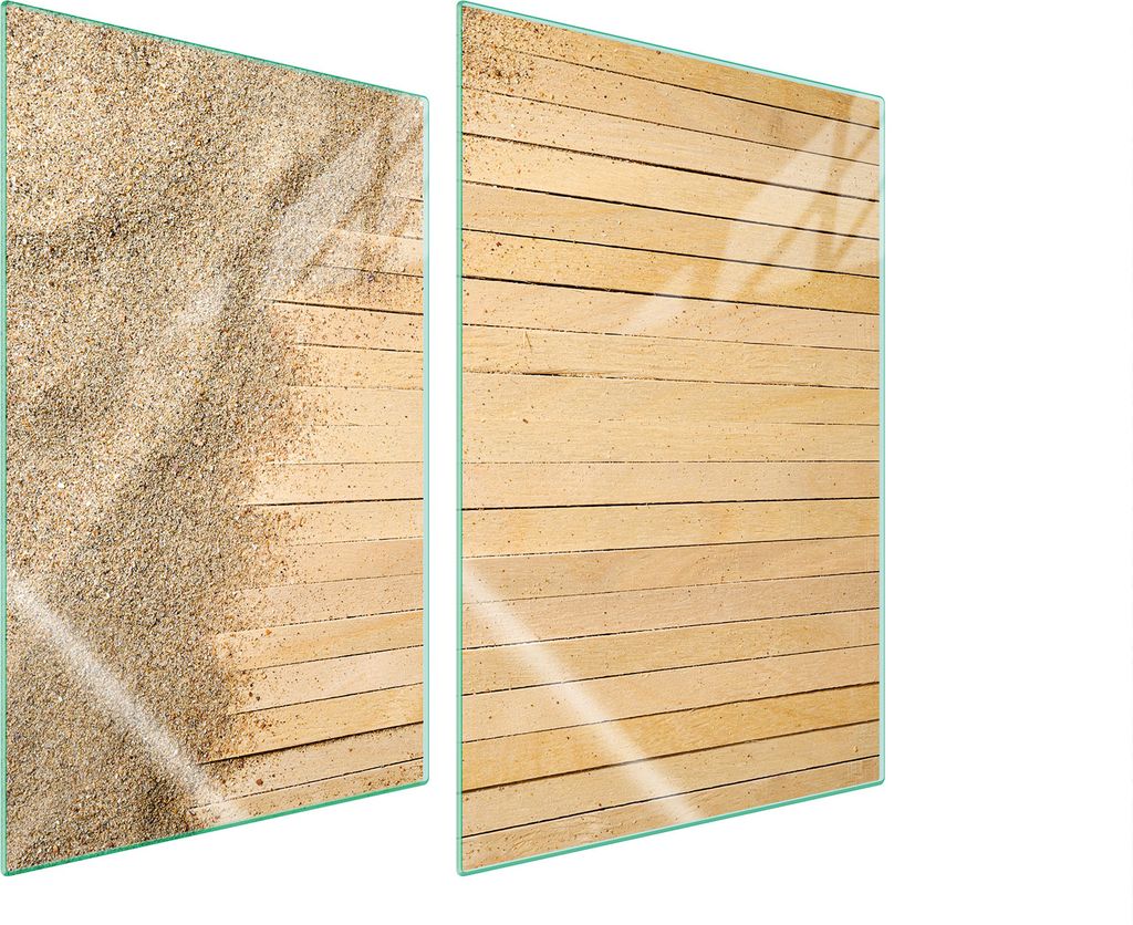 Glasschutzplatte Für Küche 2X35X52 Sand