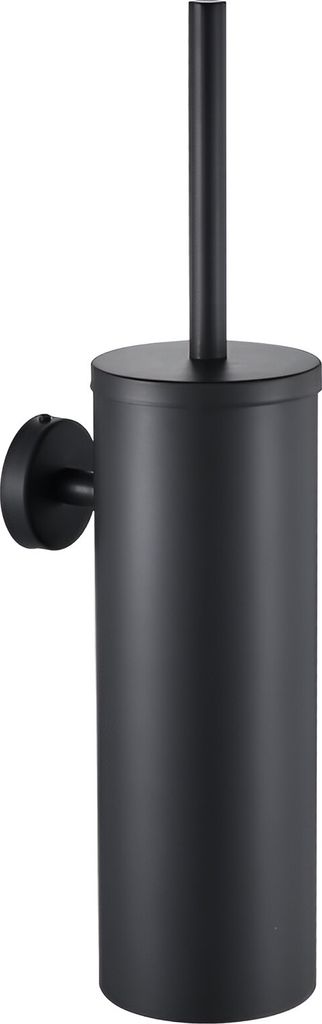 Hängende Toilettenbürste für Badezimmer, an der Wand befestigt, Stahlhalterung, ohne Bohren