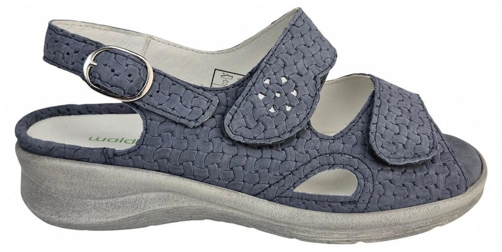 Waldläufer Merle jeans silber Sandale Blau in Gr. 39 Produktbild 