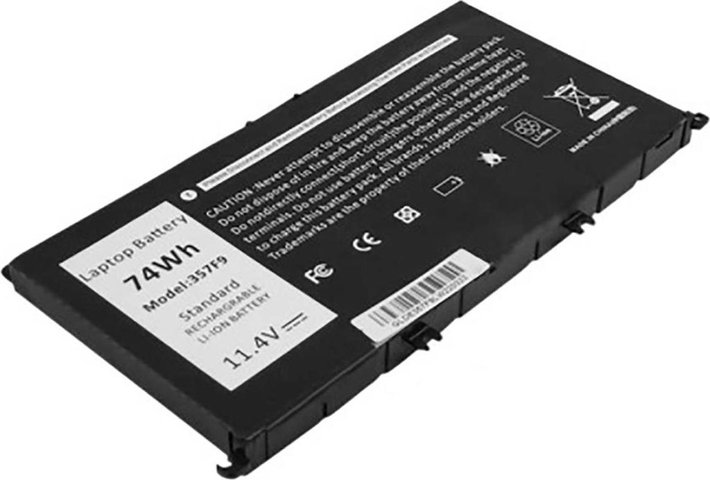 Avizar, Dell Inspiron 15 7000 Gaming Laptop Akku Li-Ion 11,4V 6490mAh, Schwarz