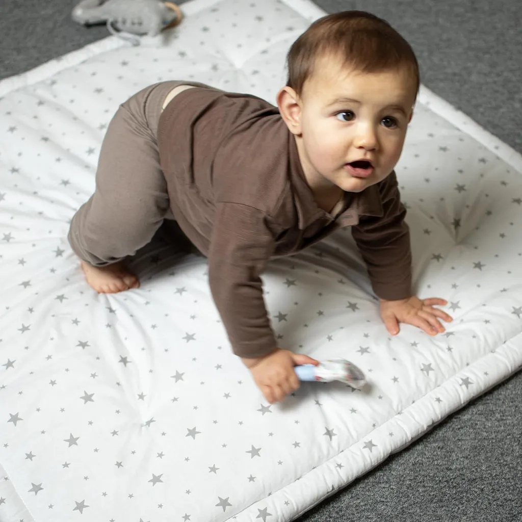 Espace de Jeu Bébé Stella 100x100 cm - Idéal Motricité Libre Blanc - 6