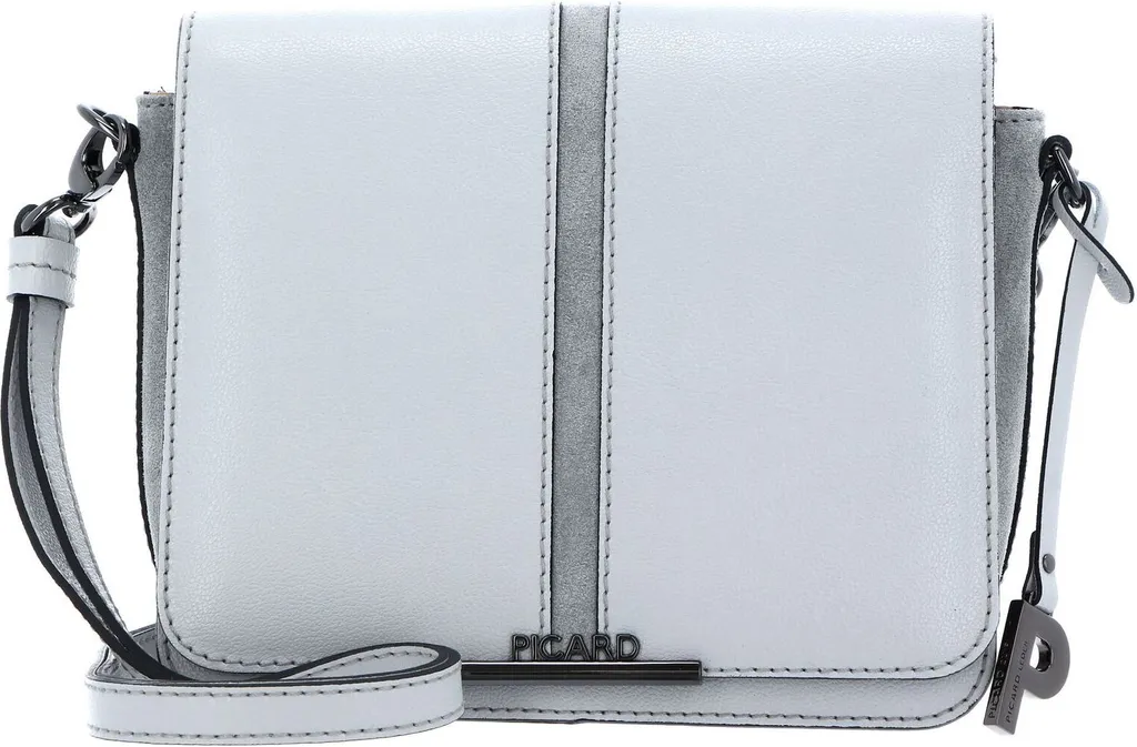 Sac à épaule PICARD Marie : le sac en cuir gris compact et organisé