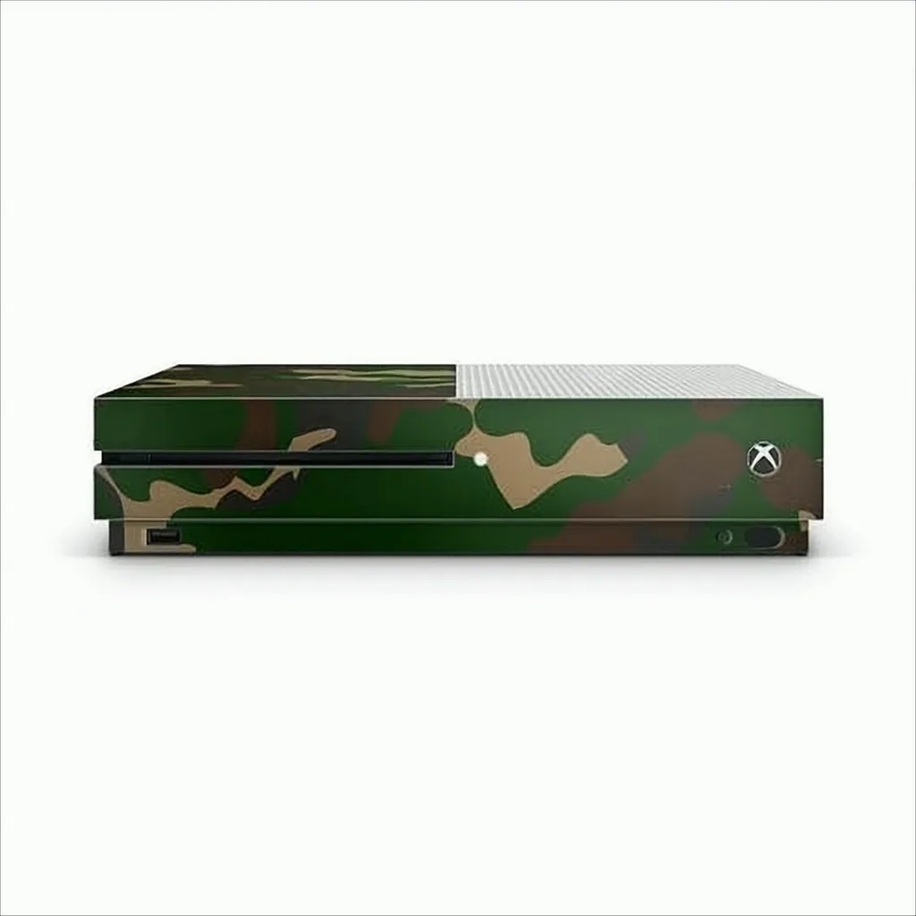 Xbox One S Skin Camouflage Verde - Adesivo Design Mimetico Premium