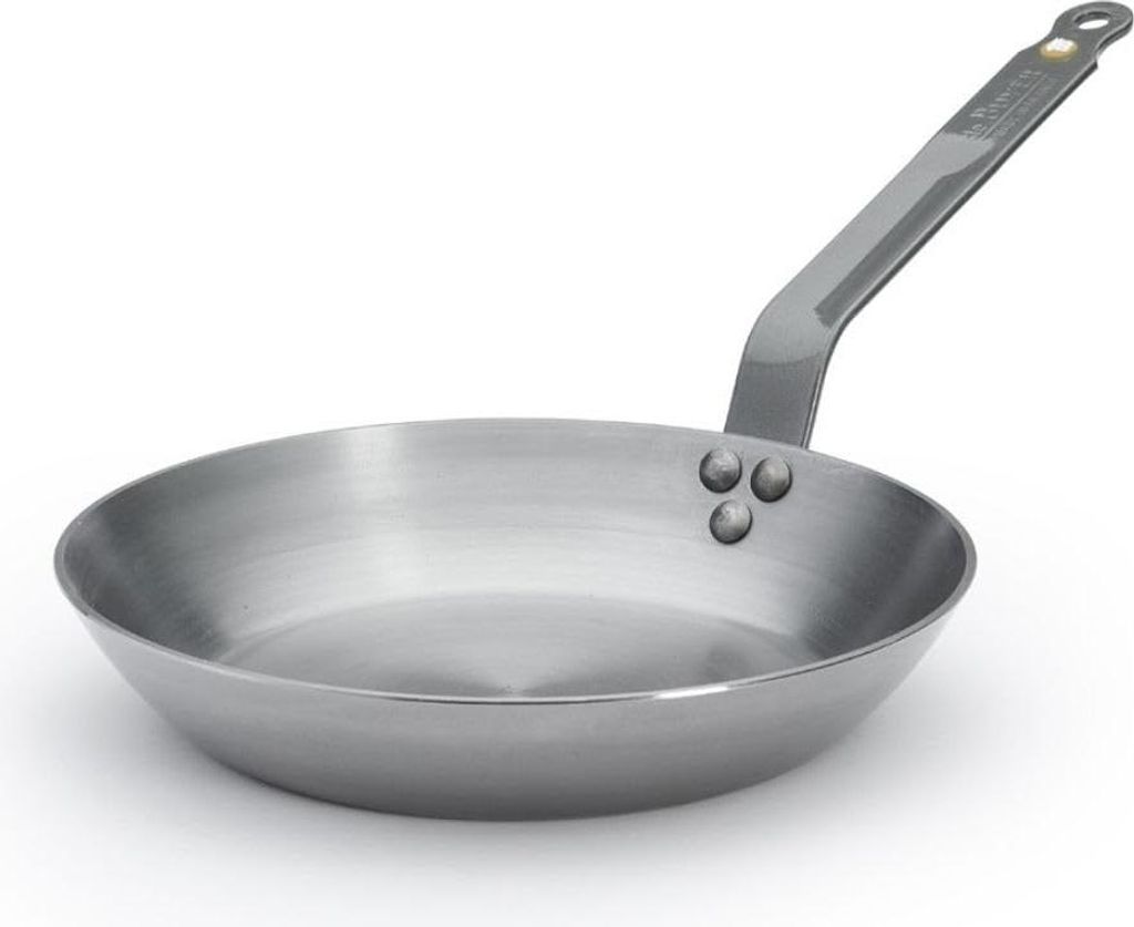 De Buyer 5610.26 Eisenpfanne 26 cm, silber, Antihaftbeschichtung