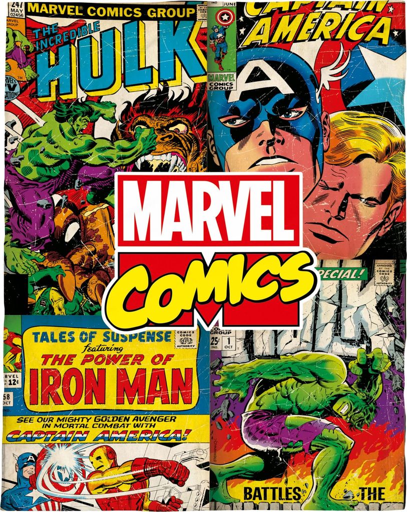 Marvel Decke Comics 130x170 cm Produktbild 