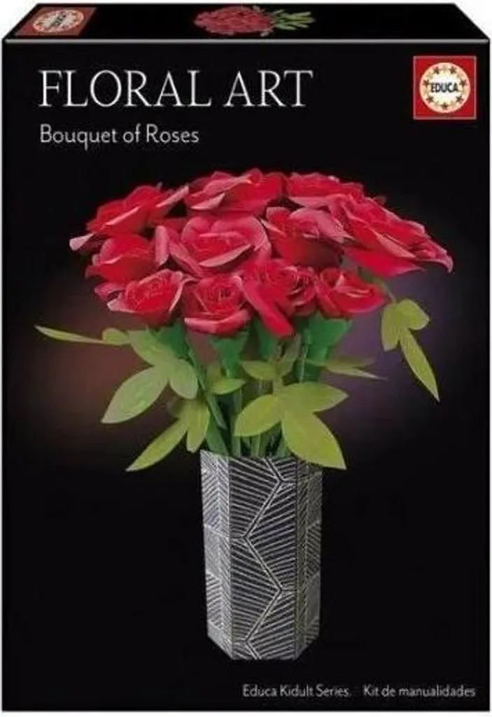Set Floreale Educa Bouquet Rose di Carta | Regalo Creativo Over 14