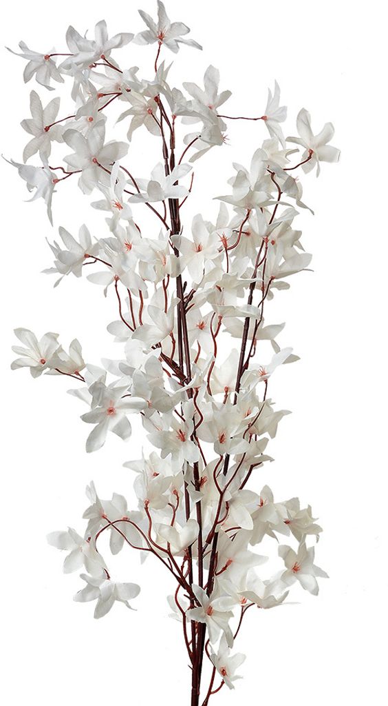 Clayre & Eef Kunstblume 112 cm Weiß Kunststoff