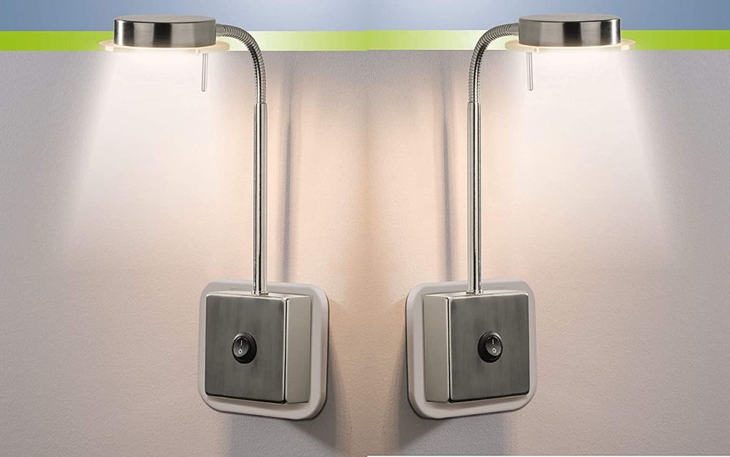 2er Set LED Steckerleuchte Nachtlicht 3000K warm-weiß direkt 230V