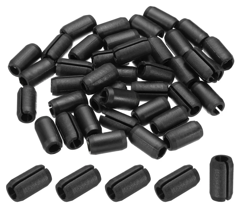 Pieds de Rechange Noirs pour Grille d'Évier 5mm - Caoutchouc Robuste x40