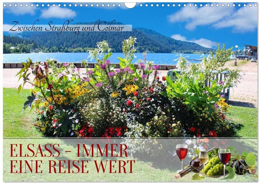 Elsass - Immer eine Reise wert (Wandkalender 2026 DIN A3 quer), CALVENDO Monatskalender