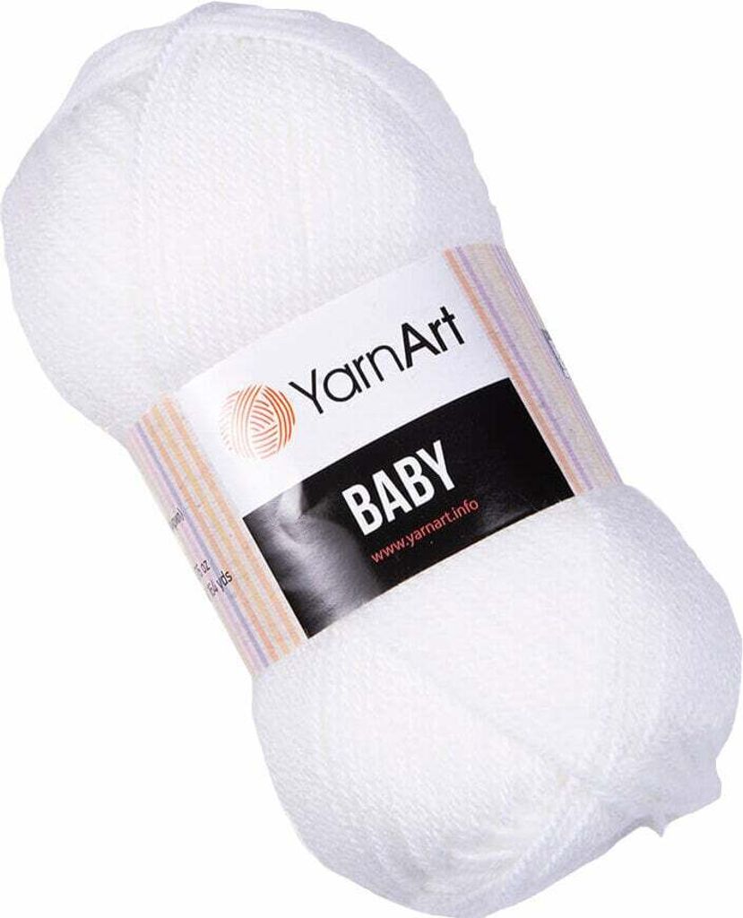 Yarn Art Baby 501 White Strickgarn Produktbild 2