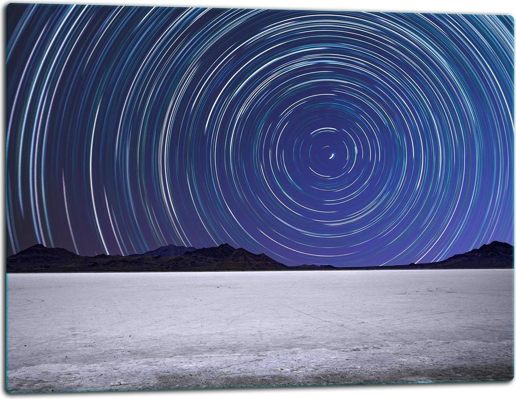 Glasschneidebrett Herdabdeckplatte Glaskeramikkochfeld Universal 52x40 cm Nacht Art