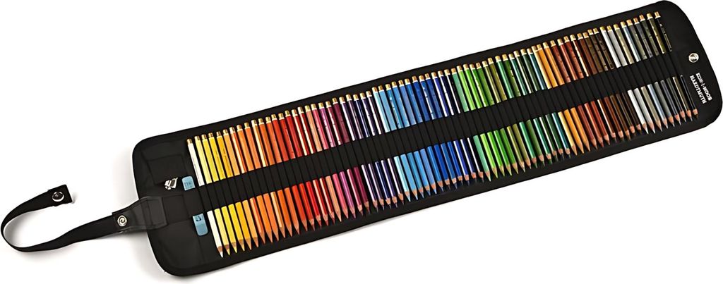 Polycolor- Stiftetasche schwarz - gefüllt mit 72 Polycolor- Produktbild 