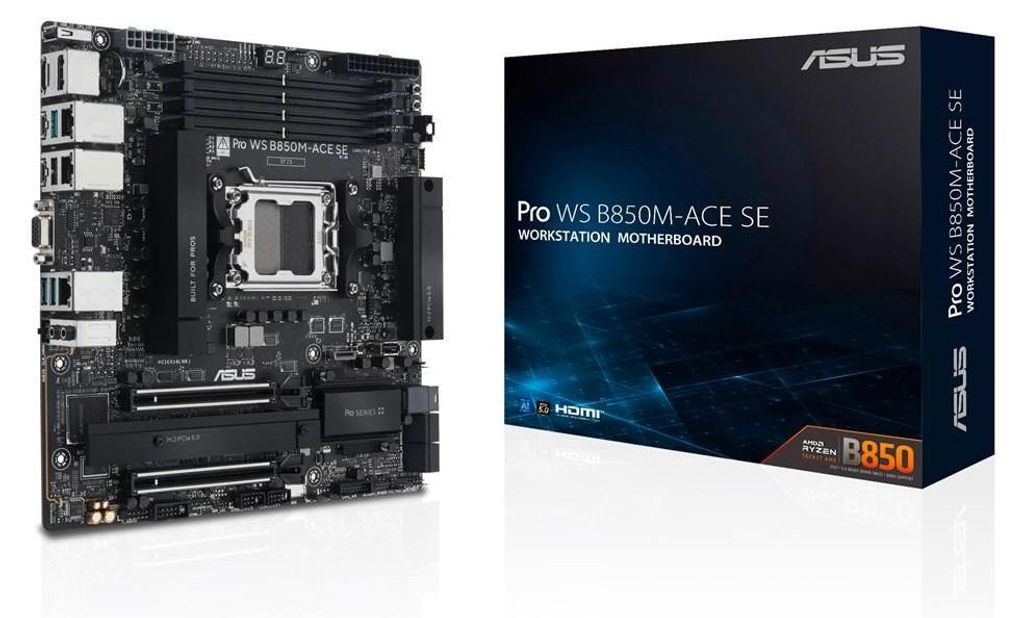 Asus PRO WS B850M-ACE SE AM5 AMD-Hauptplatine Produktbild 