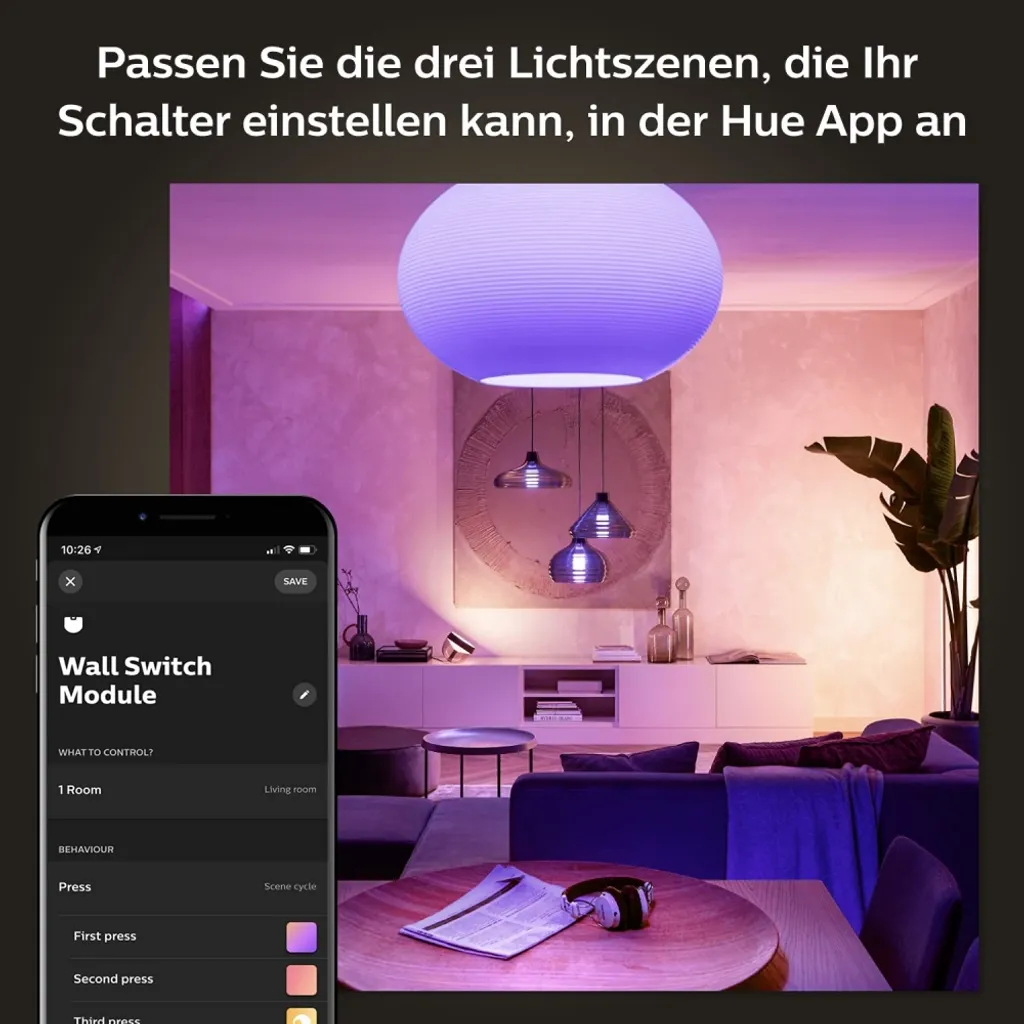 Module interrupteur mural encastrable pour système Philips Hue connecté - 15