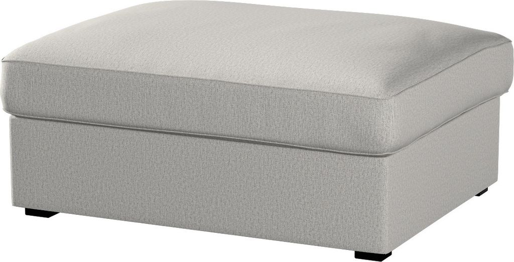 Dekoria Bezug für Kivik Hocker, grau-beige, Bezug für Hocker Kivik