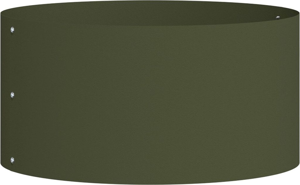 Möbel Olivgrüner Pflanzkübel Olivgrün Metall Mittel Langlebig - Beete 873612