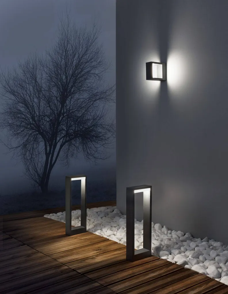Applique murale extérieure LED design gris anthracite 7W Nova Luce - 2