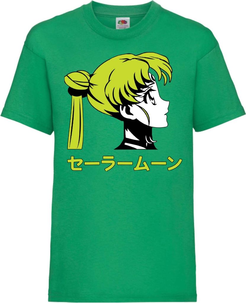 Kinder T-Shirt Sailor Anime Manga Moon 03, 12-13 Jahr - 152 / Grün