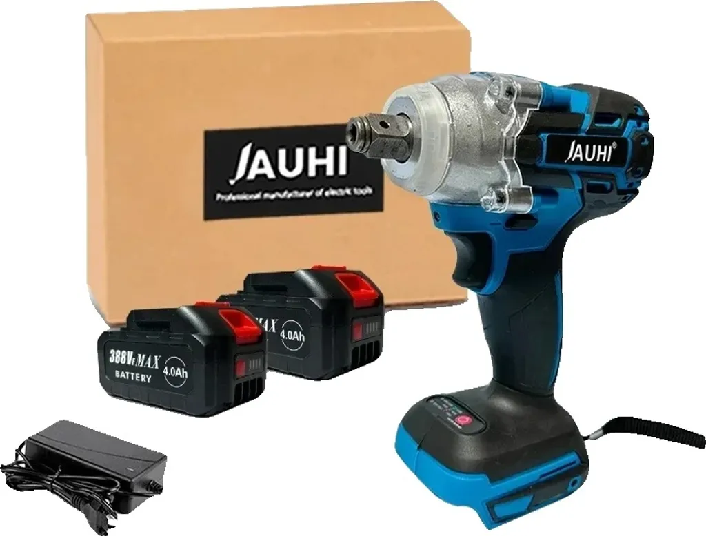 Avvitatore a Impulsi Potente 520Nm Brushless - Kit 2 Batterie 388VF