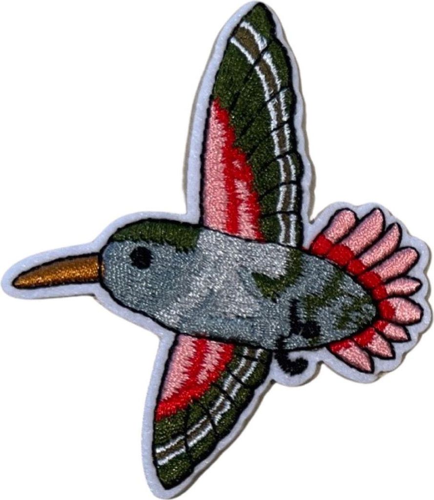 Kolibri-Vögel-Aufnäher zum Aufbügeln