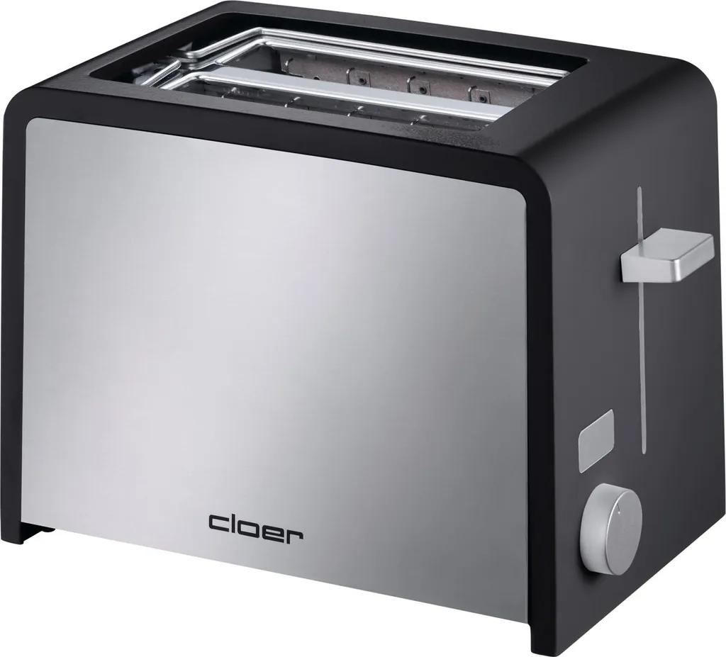 Grille-pain 2 tranches CLOER 3210 noir 825W à parois froides sécu