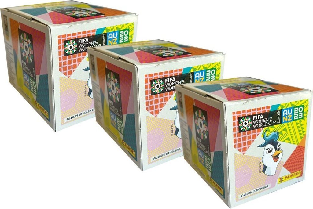 Panini FIFA Frauen WM 2023 - Sammelsticker - 3 Displays (150 Tüten)