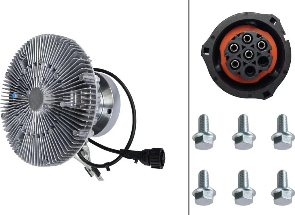 Embrayage ventilateur Ø 224,5 mm HELLA haute précision pour Volvo FH12