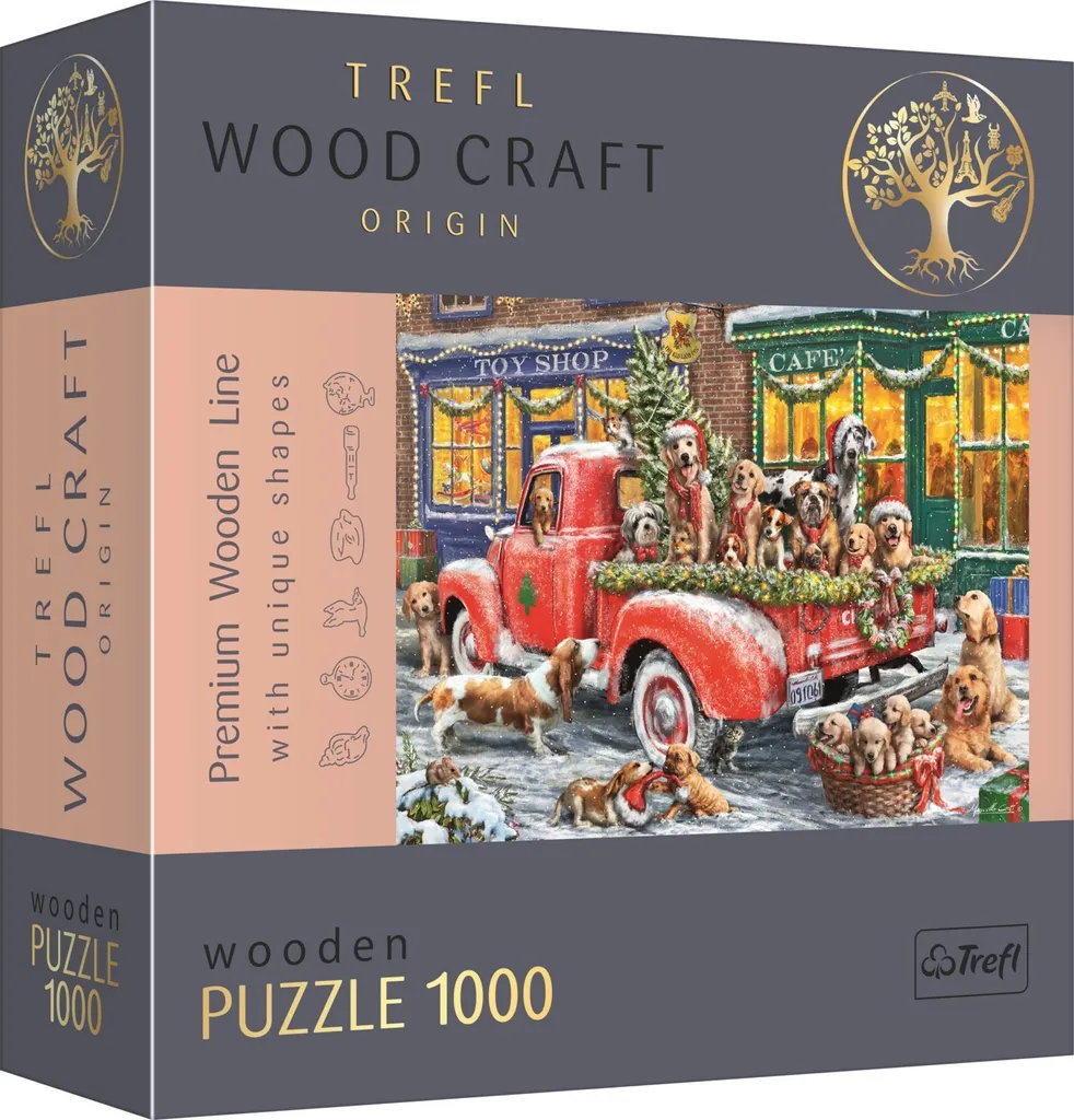 Puzzle 1000 pièces bois Trefl idéal pour activité détente Noël