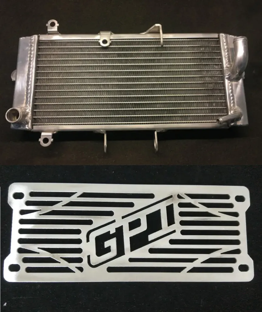 Solution surchauffe Suzuki GW250 2015 : radiateur alu et cache-calandre