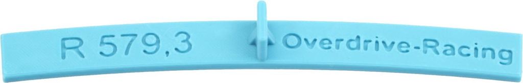 Spur H0 - Flexgleis Radien Schablone Radius 579,3mm Gleisschablonen - Spurweite 16,5mm - 1:87