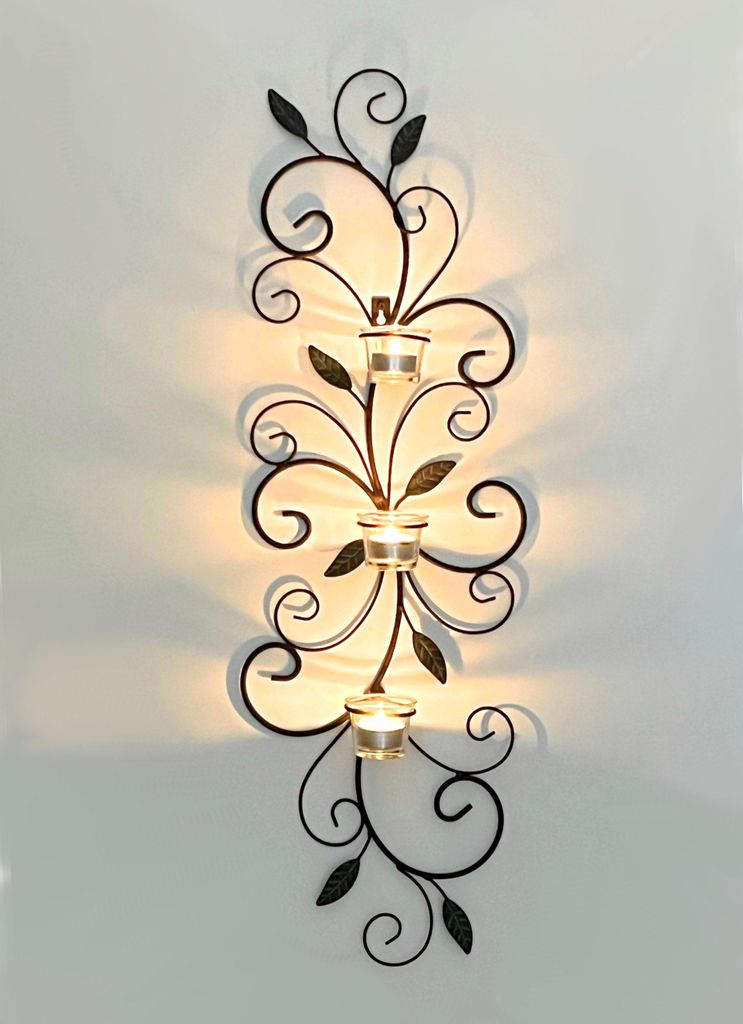 DanDiBo ścienny świecznik na tealight metalowy ścienny Zdjęcie produktu 