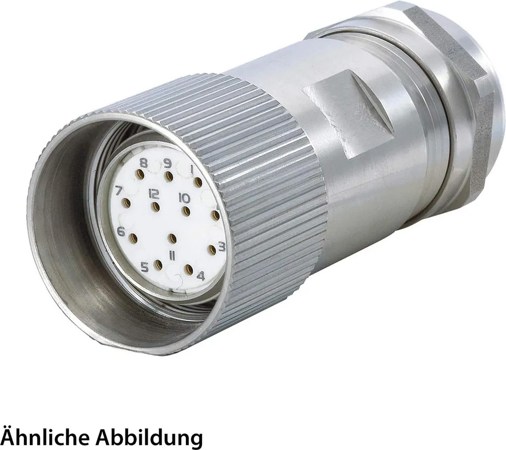 SET HUMMEL incl. contatti M23 Segnale INOX Connettore cavo, inserto a saldare diritto Numero di poli 12 poli, presa Uscita cavo