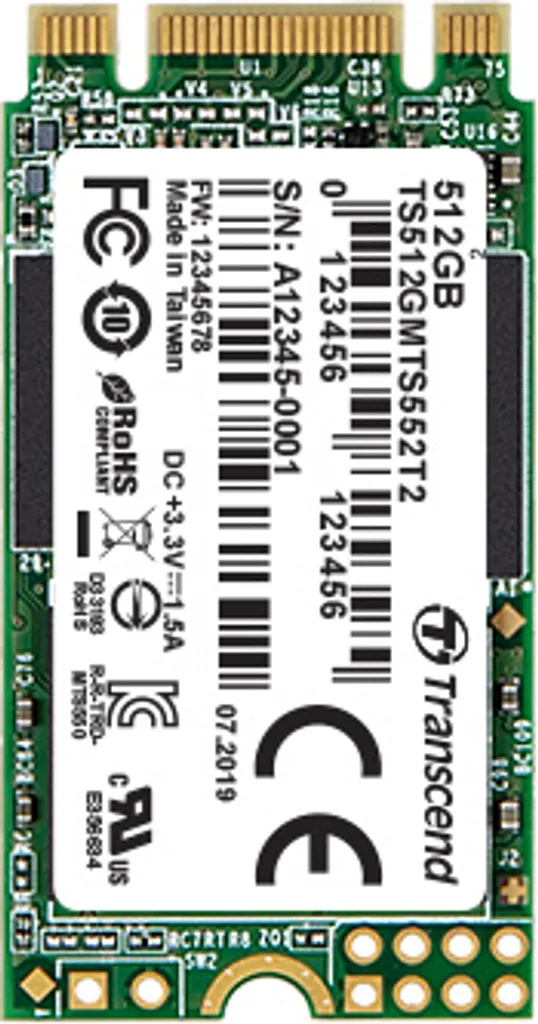 SSD M.2 128 Go Transcend MTS552T2 idéal pour Booster un PC de Bureau