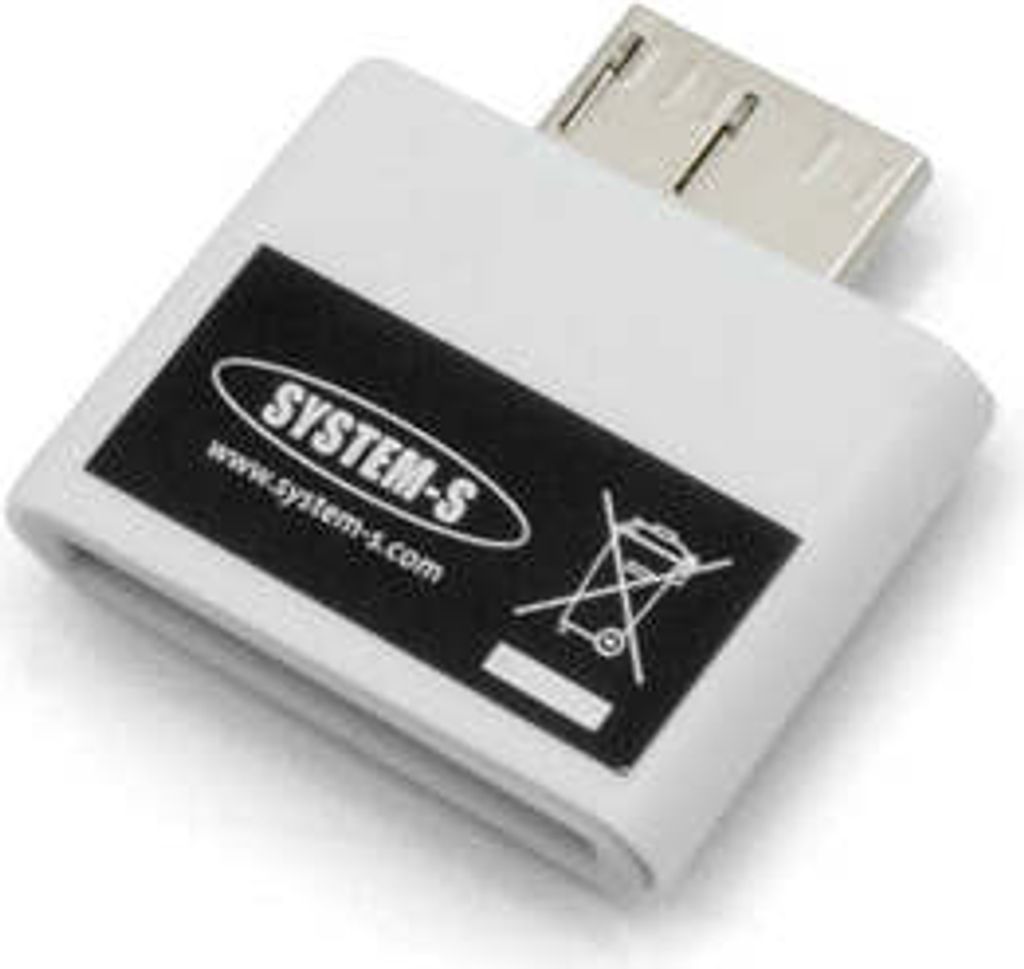 System-S 30-pin Dock Connector zu micro USB 3.0 Adapter für Samsung Galaxy Note 3