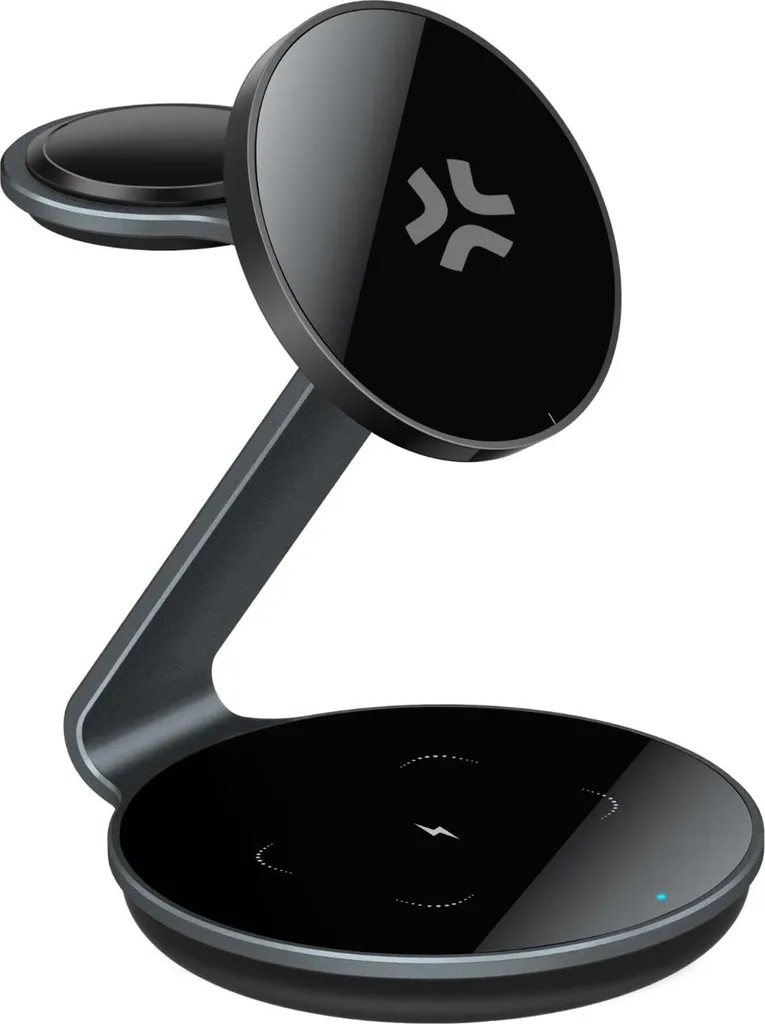 Station de Charge Sans Fil 3-en-1 Magnétique 15W pour iPhone et Watch