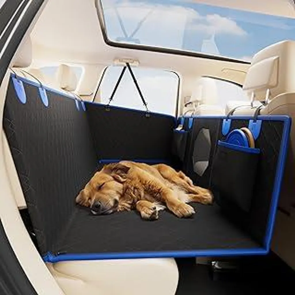 Telo Auto per Cani JOYTUTUS Rigido - Comfort Totale Sedile Posteriore