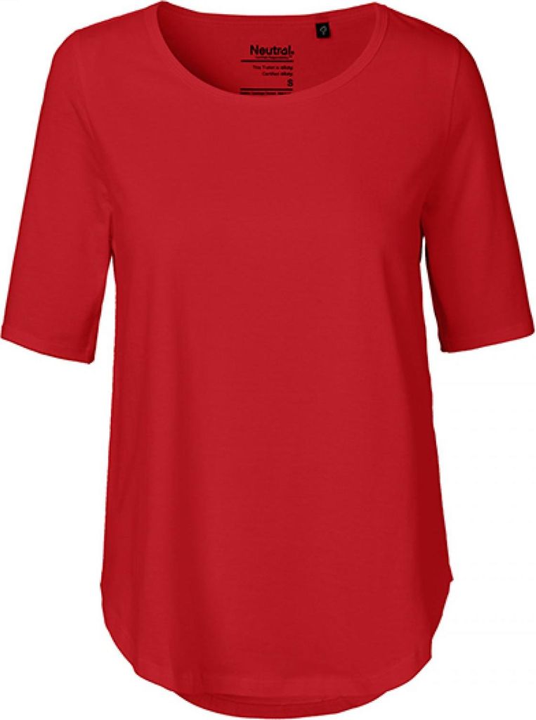 Neutral O81004 | Damen Half Sleeve T-Shirt / 100% Fairtrade Baumwolle - Farbe: Red - Größe: M