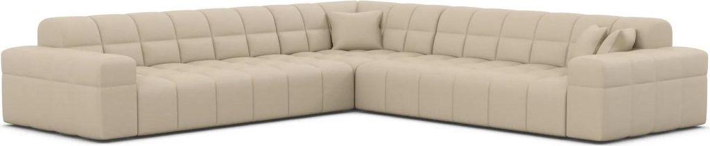 Kunstleder Ecksofa Nivara Beige