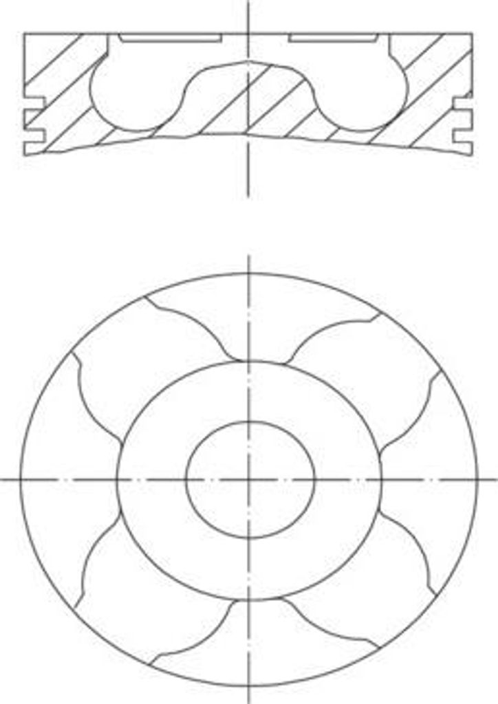 MAHLE 012 30 00 Kolben für OPEL Astra H Caravan (A04) Astra H Schrägheck (A04) Astra G CC (T98) Astra H GTC (A04) Astra G Caravan (T98)