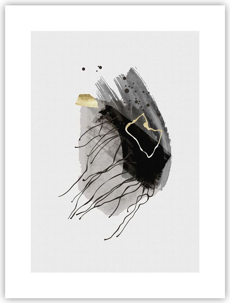 Poster - Poster ohne Rahmen - Abstraktion dunkel Farben - 30x40 cm - Wand Bild - Wanddeko - Wandbilder - Kunstposter - Wandposter - Bilder - Kunstd...
