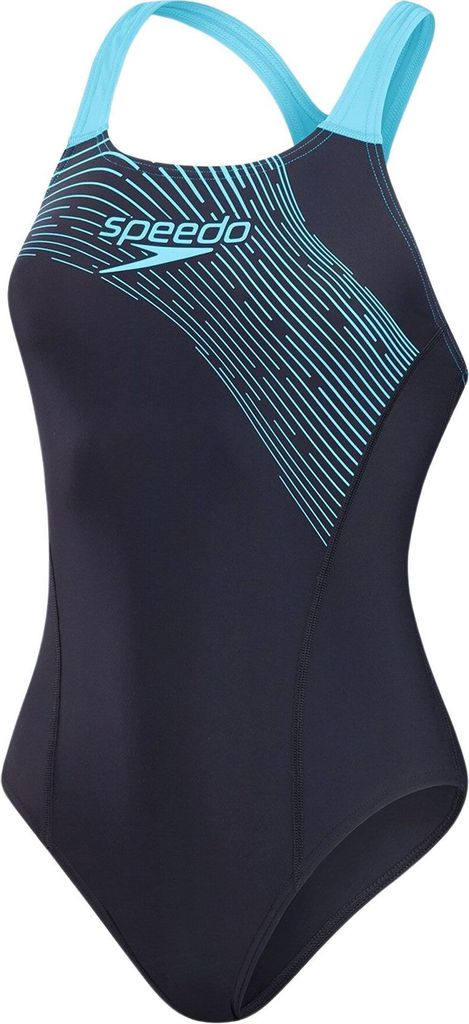 Costume da bagno Speedo Medley Logo Donna, Colore:Blu, Immagine del prodotto 